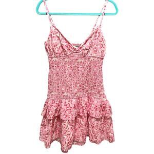 RSQ Pink Smocked Mini Dress – Size Large – NWT